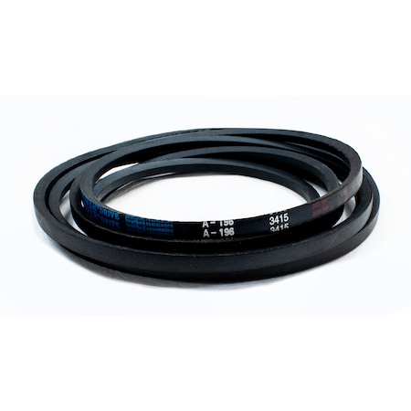 D&D V-Belt, Dura-Prime Classical, A196, A, SBR, 198 in, 1/2 in Top Width A196